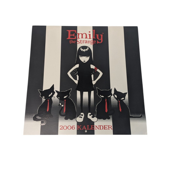 Hot Topic Other - Emily The Strange 2006 Calendar German Edition Goth Hot Topic Black Cats Art